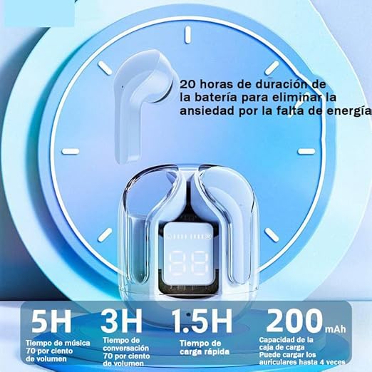 Audífonos Bluetooth Auriculares Blanco