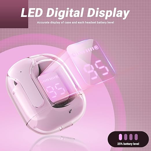 Audífonos Bluetooth Auriculares Rosa